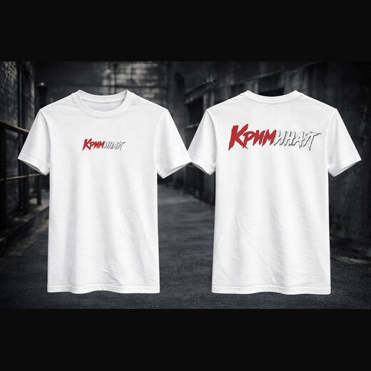 T-Shirt Front & Back · Weiß
