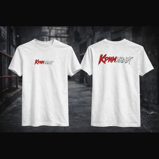 T-Shirt Front & Back · Weiß