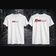 T-Shirt Front & Back · Weiß