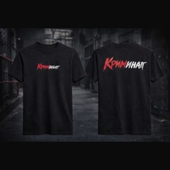 T-Shirt Front & Back · Schwarz